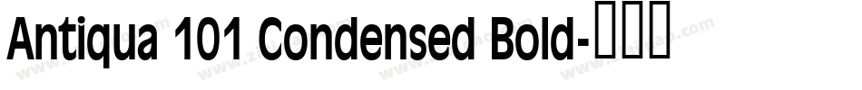 Antiqua 101 Condensed Bold字体转换